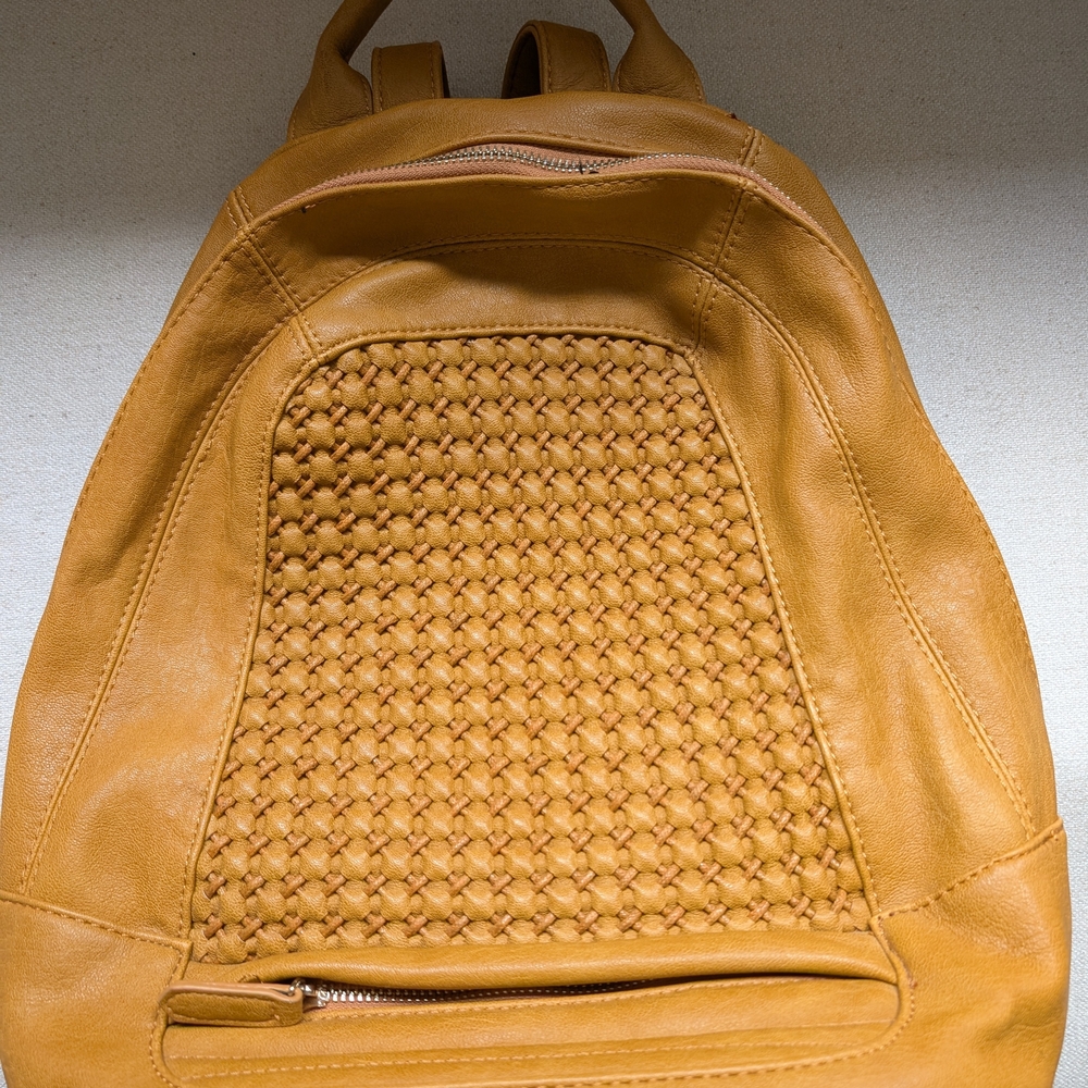MMS Design Studio Tan and Black Backpack